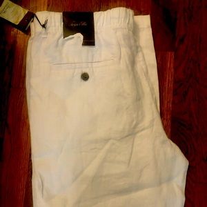 100 % linen draw string and with belt loops